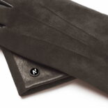 napoROSE (brown) - Women’s gloves with lining made of lamb nappa leather #3