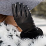 gants pour dames avec fourrure