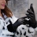 gants pour dames avec fourrure