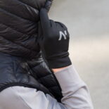 gants de sport noirs