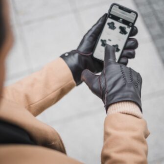 gants en cuir pour hommes