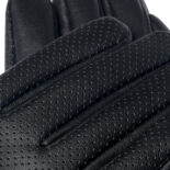 gants noirs pour femmes en cuir écologique