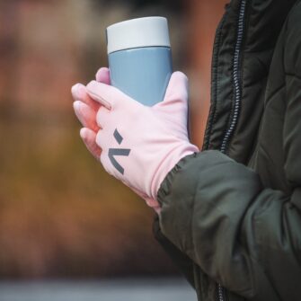 sports pink gloves