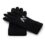 gants de sport noirs