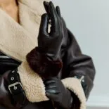 gants avec fourrure