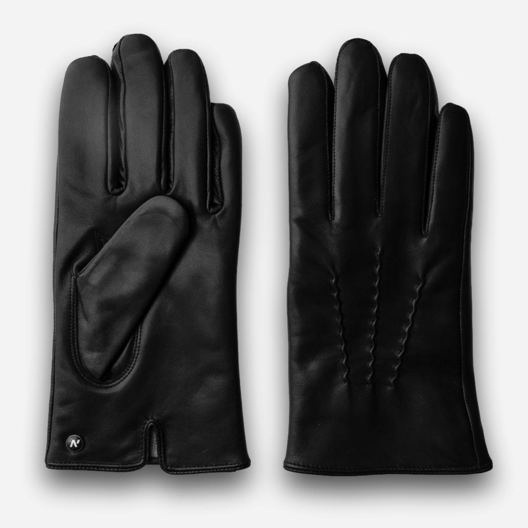 gants noirs classiques pour hommes