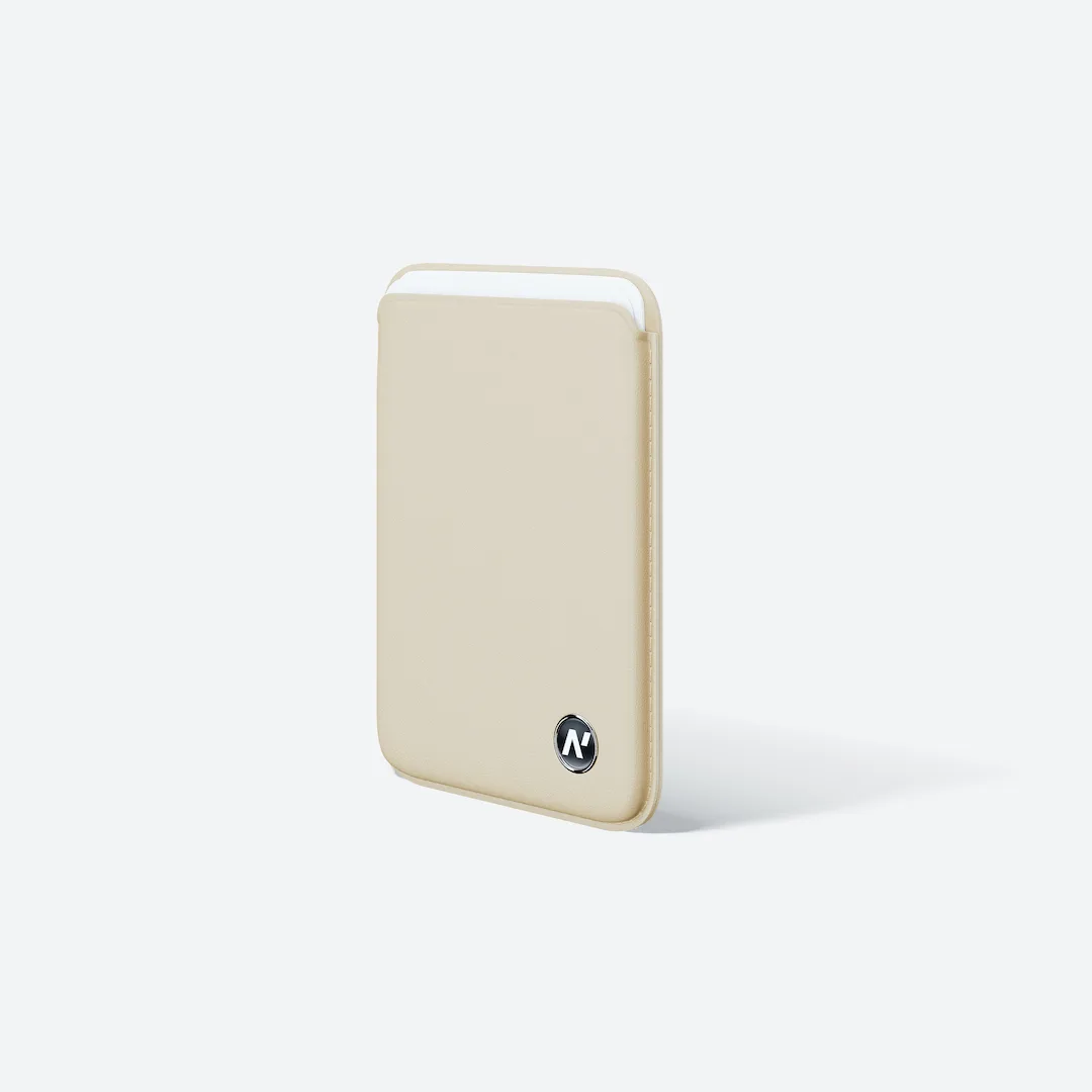 Portefeuille en cuir pour iPhone - élégance et praticité à la fois.