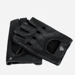 gants sans doigts pour femmes noirs